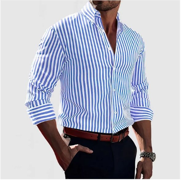 GABRIEL – CLASSIC STRIPED BUTTON-DOWN SHIRT