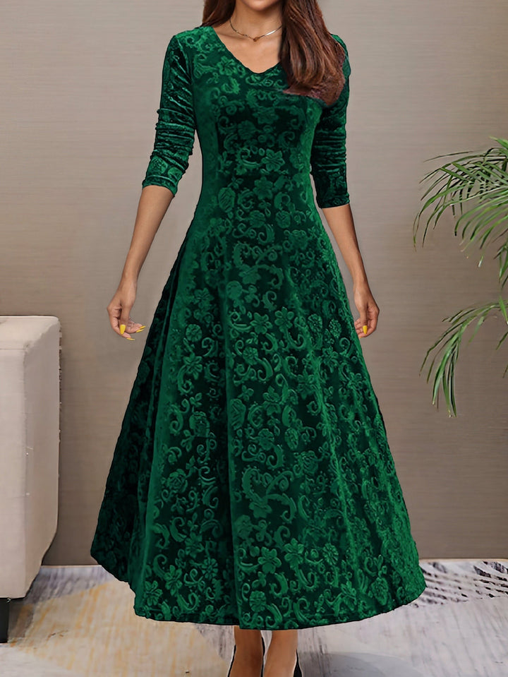 Eluned - Elegant Velvet Party Dress