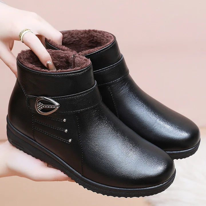 Petruta - Suede Warm Ankle Boots