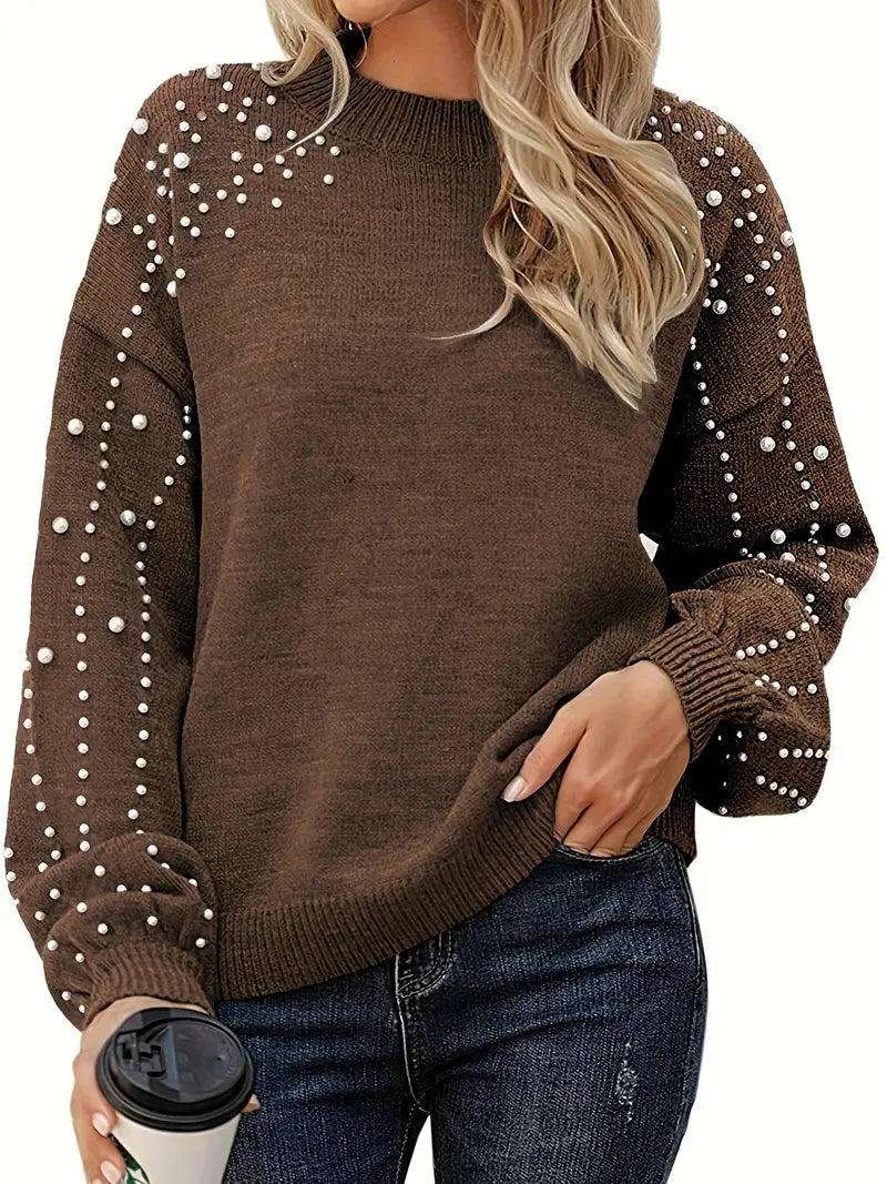 EMMA – PEARL CHARM KNIT SWEATER