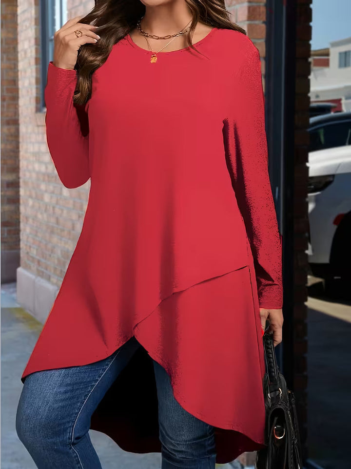 Neasa - Elegant Long Sleeve T-Shirt