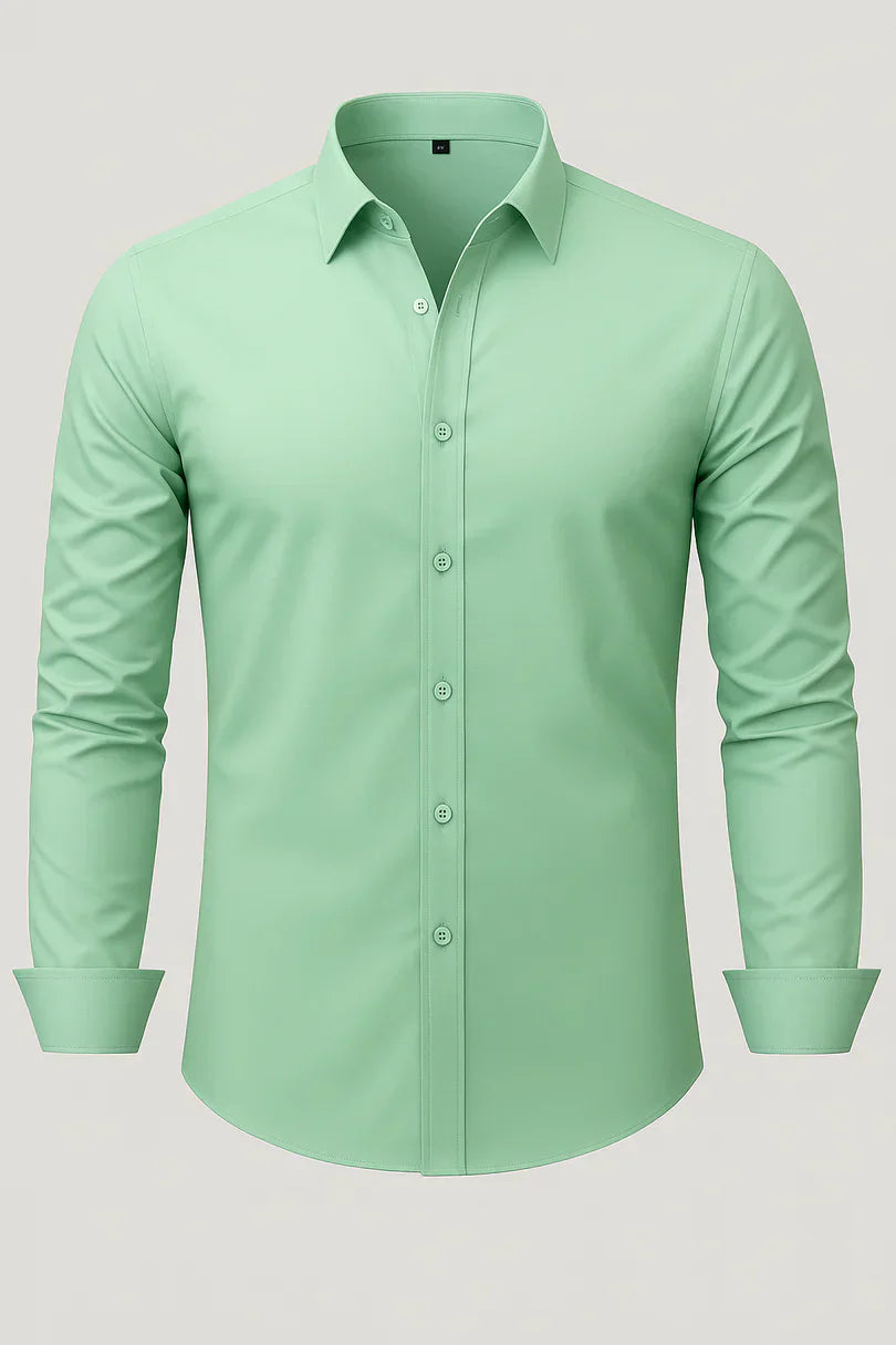 Bordon - Non-Iron Stretch Shirt With Button