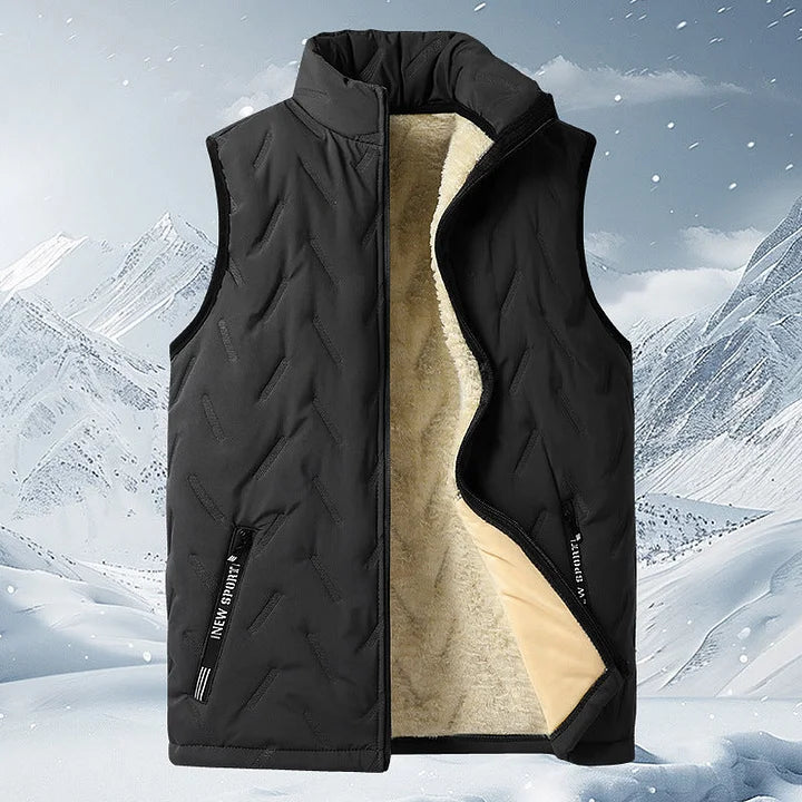 Stevie - Quilted Sleeveless Wool Vest