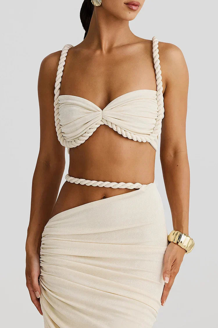 Ambrosia | Cutout Ruched Maxi Set