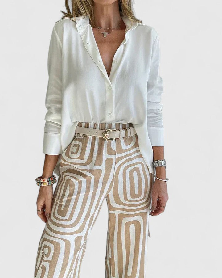 CAROLINE – MODERN CHIC WIDE-LEG PANTS