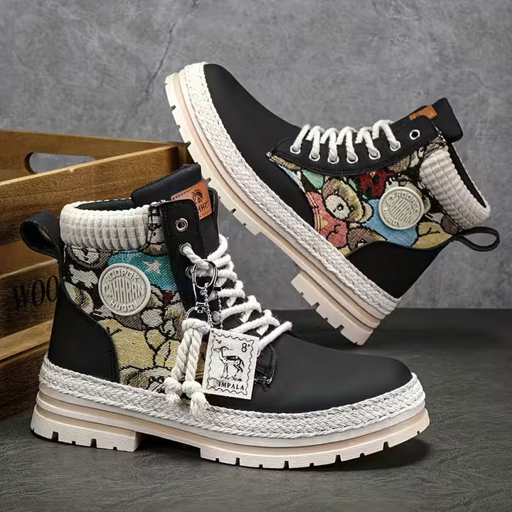 Hilarie - Teddy Print Non-Slip Sneaker