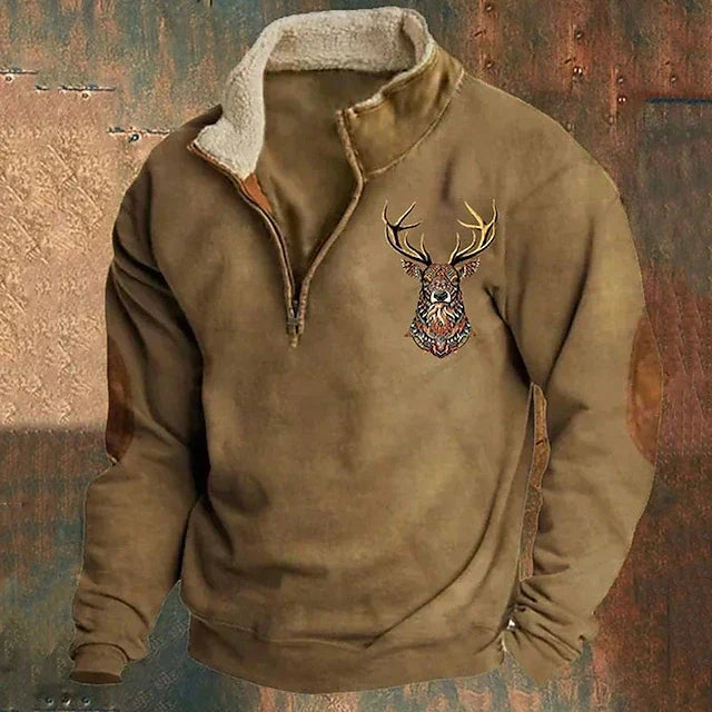 TYLER – SHERPA-LINED HALF-ZIP PULLOVER