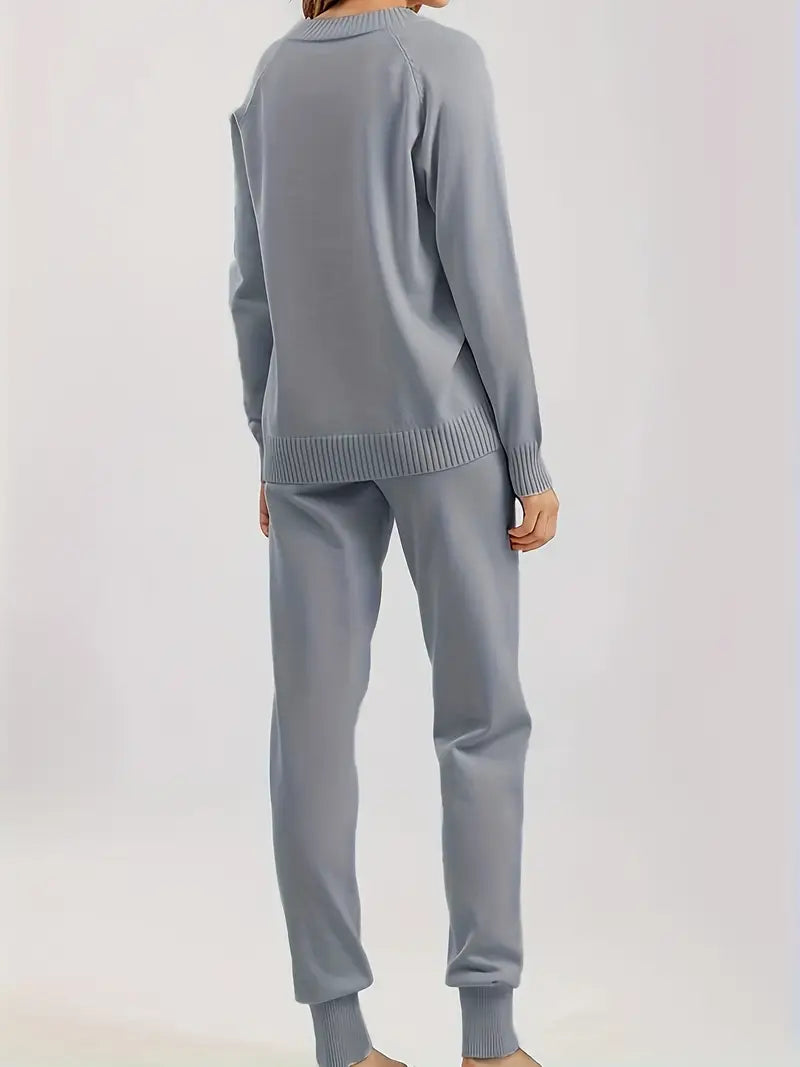 MORGAN – COZY KNIT TWO-PIECE LOUNGE SET