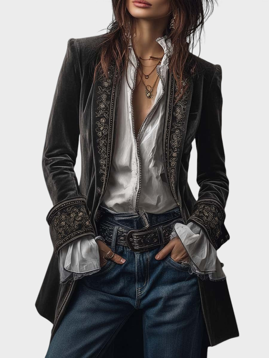 Cezara - Elegant Fleece Jacket