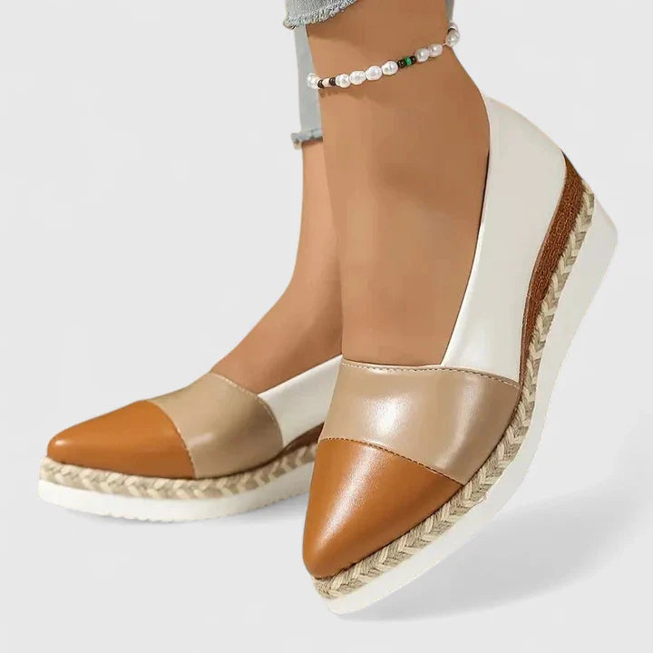 GWEN – THE METALLIC ESPADRILLE WEDGE