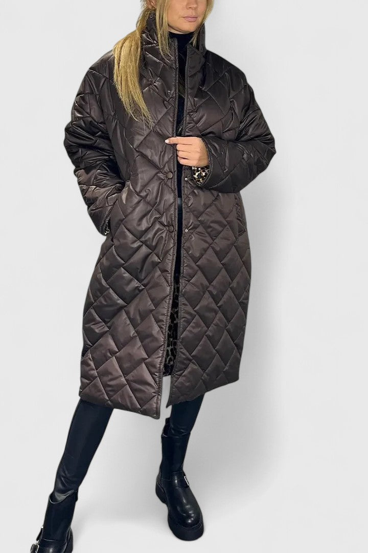 NATALIA – LUXE QUILTED LONG COAT