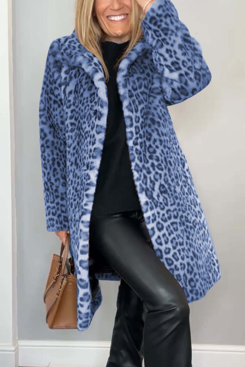 MARCELLA – LUXE LEOPARD FAUX FUR COAT