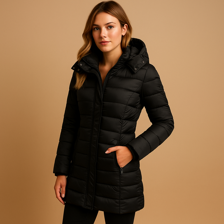 LUCIA – QUILTED HOODED WINTER COAT