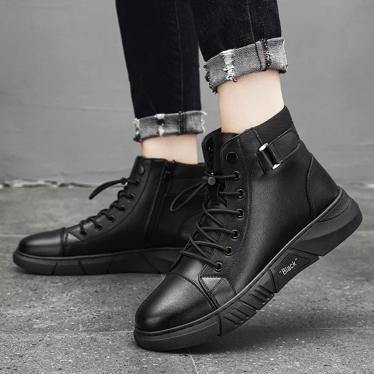 Quentin - Leather Lace-Up Boot