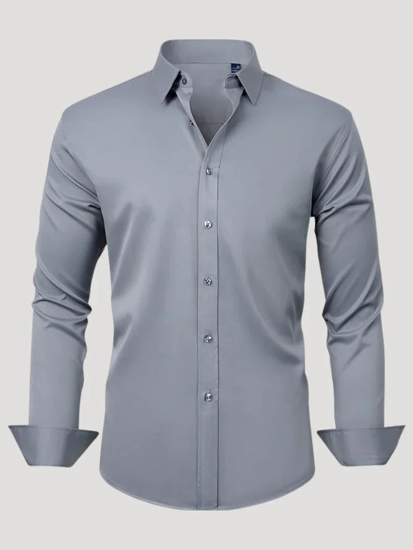Bordon - Non-Iron Stretch Shirt With Button