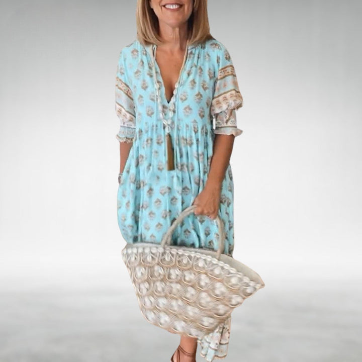 EMILIA – FLORAL BOHO MAXI DRESS