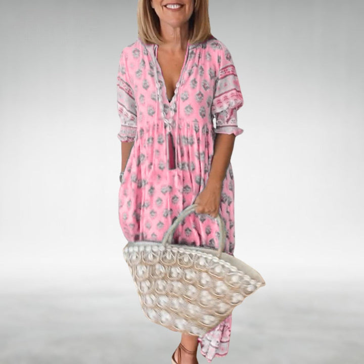 EMILIA – FLORAL BOHO MAXI DRESS