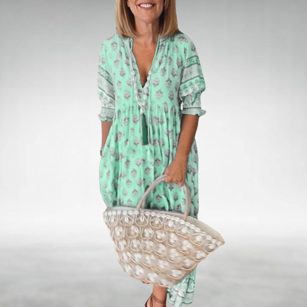 EMILIA – FLORAL BOHO MAXI DRESS